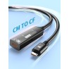 PremiumCord USB-C 3.2 Gen 2 repeater a prodlužovací kabel Male-Female, 10Gbps Aluminium 10m