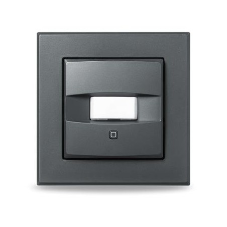 Homematic IP Drátový PIR detektor pohybu - pro 55 mm rámeček, vnitřní, antracit - HmIPW-SMI55-A