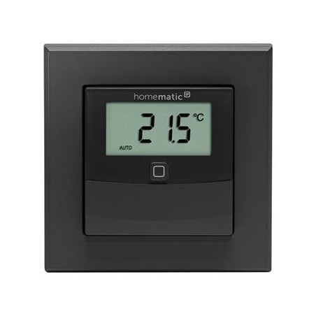 Homematic IP Drátový senzor teploty a vlhkosti s displejem - vnitřní, antracit - HmIPW-STHD-A