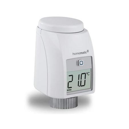 Homematic IP Termostatická hlavice Optimal (UK) - HmIP-eTRV-2-UK - Obrácený displej pro horizontální čtení