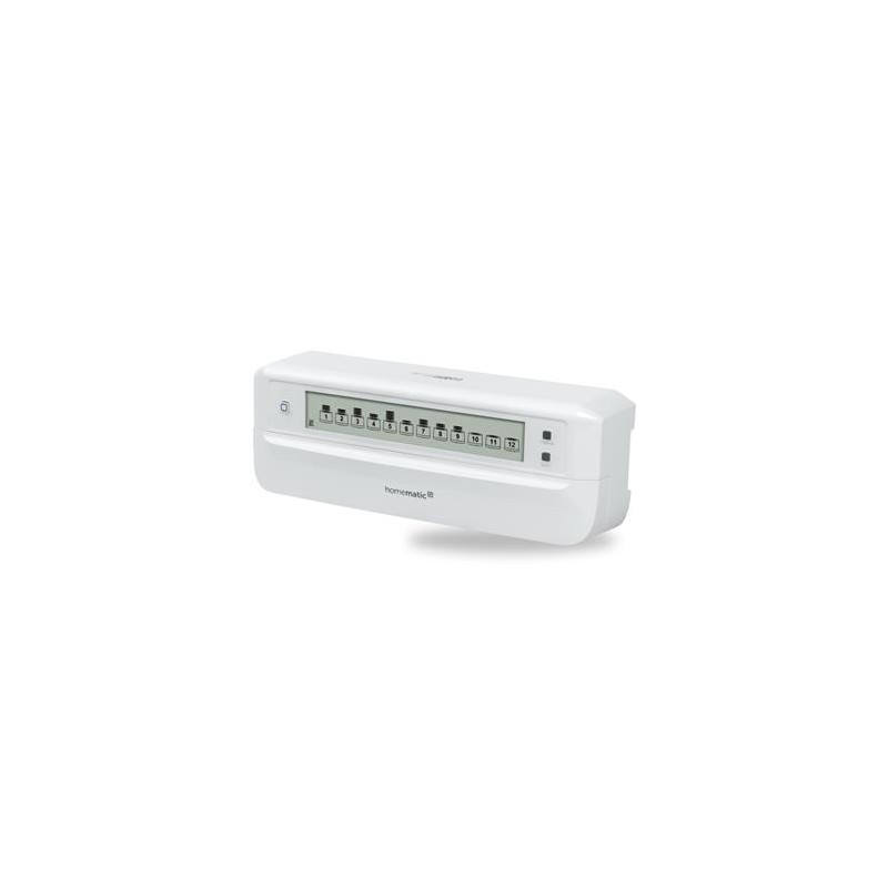 Homematic IP Drátový akční člen podlahového vytápění s LCD - 12 kanálů, 24V DC - HmIPW-FALMOT-C12