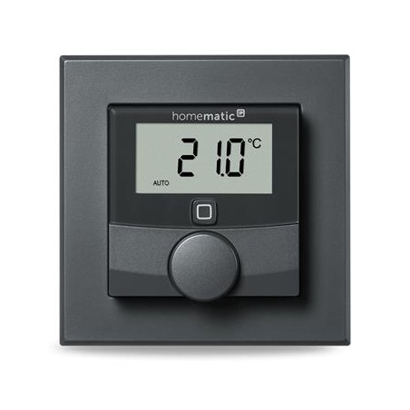Homematic IP Drátový termostat se senzorem vlhkosti, antracit - HmIPW-WTH-A