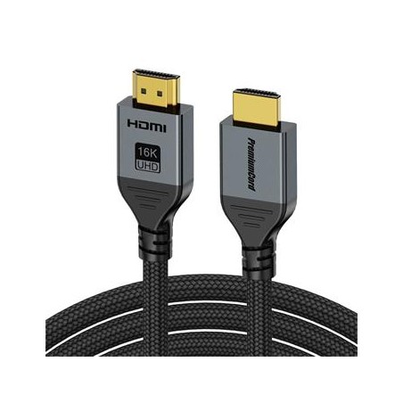 PremiumCord Ultra HD HDMI 2.2 kabel 16K@60Hz, 8K@240Hz, 4K@480Hz zlacené 3m
