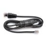 Kabel RJ12 24V pro STARŠÍ pokladní zásuvky C4x0A a tiskárnu, 1,1 m, černý