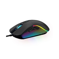 WG - Herní drátová RGB myš WG Chameleon III., RGB LED, černá