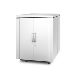 NetShelter CX 18U Secure Soundproof Server Room in a Box Enclosure - Shock Packaging - White