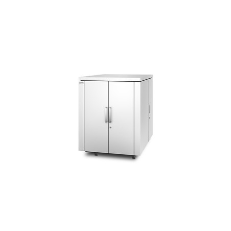 NetShelter CX 18U Secure Soundproof Server Room in a Box Enclosure - Shock Packaging - White