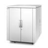 NetShelter CX 18U Secure Soundproof Server Room in a Box Enclosure - Shock Packaging - White