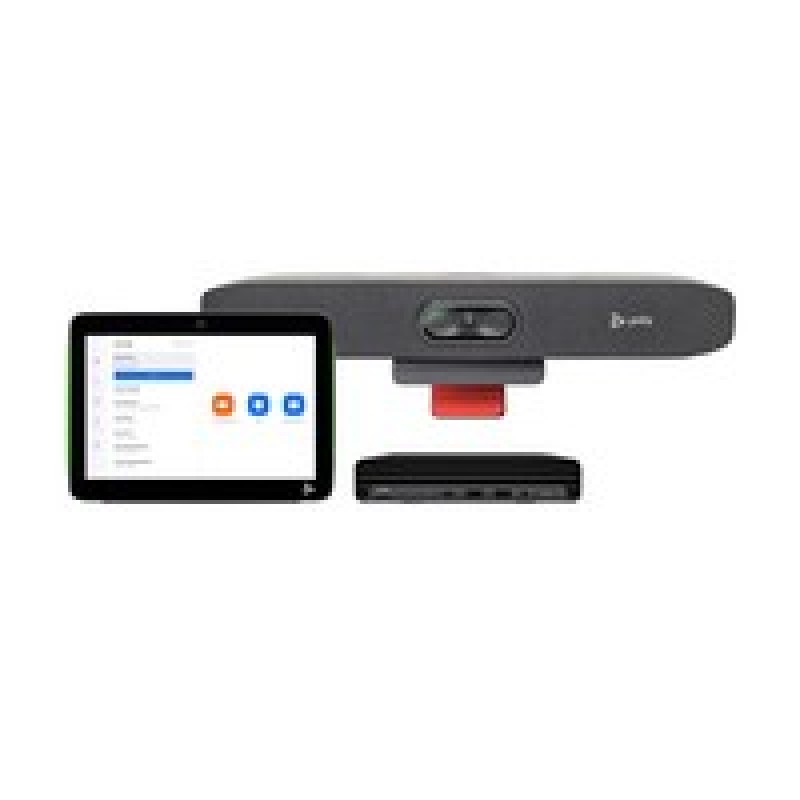 Poly Studio Small Room Bundle for Zoom Rooms: Studio R30 USB Video Bar and HP PC w/TC10 (UUF)
