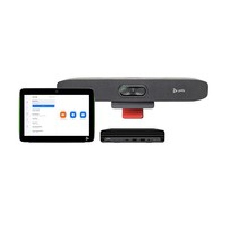 Poly Studio Small Room Bundle for Zoom Rooms: Studio R30 USB Video Bar and HP PC w/TC10 (UUF)