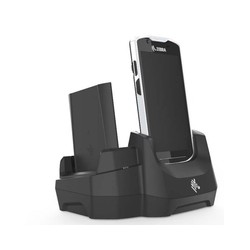 Zebra Kit, 1 Slot And 1 SPARE Battery Ethernet & USB Communications Cradle For TC5X Terminals, Inc. PWR-BGA12V50W0WW, DC Cable
