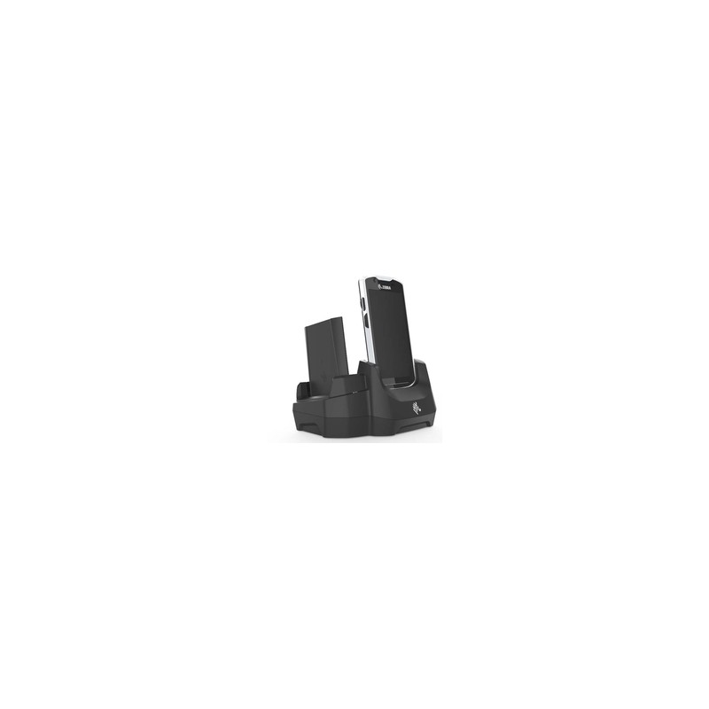 Zebra Kit, 1 Slot And 1 SPARE Battery Ethernet & USB Communications Cradle For TC5X Terminals, Inc. PWR-BGA12V50W0WW, DC Cable