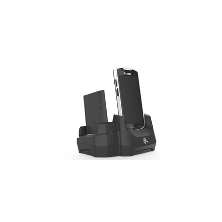 Zebra Kit, 1 Slot And 1 SPARE Battery Ethernet & USB Communications Cradle For TC5X Terminals, Inc. PWR-BGA12V50W0WW, DC Cable