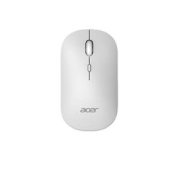 ACER bezdrátová myš Wireless Mouse AMR130,dual mode 2.4GHz + BT 5.2,4 tlačítka,1600dpi,125Hz,30 IPS,Bílá