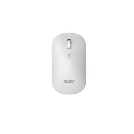 ACER bezdrátová myš Wireless Mouse AMR130,dual mode 2.4GHz + BT 5.2,4 tlačítka,1600dpi,125Hz,30 IPS,Bílá