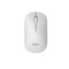 ACER bezdrátová myš Wireless Mouse AMR130,dual mode 2.4GHz + BT 5.2,4 tlačítka,1600dpi,125Hz,30 IPS,Bílá