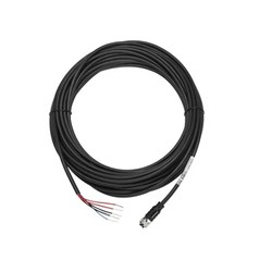 Zebra M12 TO Flying Leads, DC Input Line Cord, 15 Meter. Requires PWR-BGA24V90W1WW. For Use With 9-60VDC Source