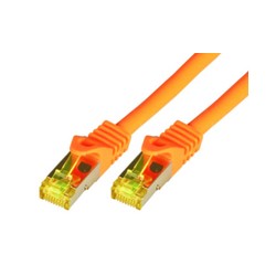 CAT7 SFTP RJ45 LSZH 0.5M ORA/10GBIT RAW PATCH CABLE