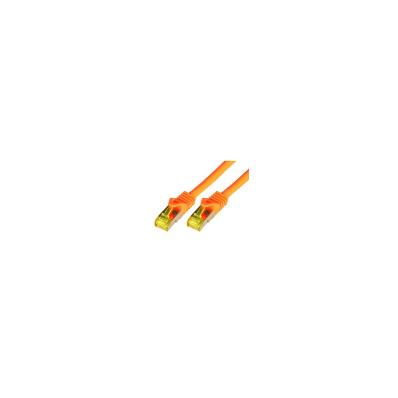 CAT7 SFTP RJ45 LSZH 0.5M ORA/10GBIT RAW PATCH CABLE