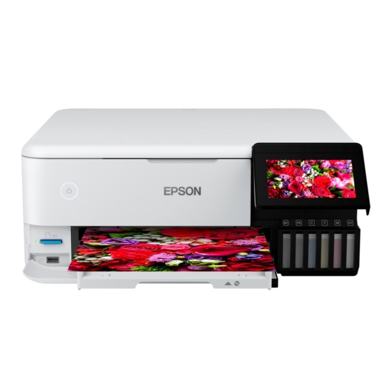 EPSON tiskárna ink EcoTank L8160, 3v1, A4, 16ppm, USB, LCD panel, Foto tiskárna, 6ink, 3 roky záruka po reg.