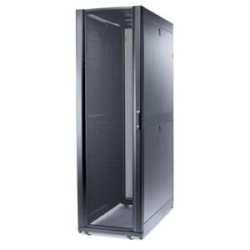 NetShelter SX 48U 600mm Wide x 1200mm Deep Enclosure with Doors and No Sides Black