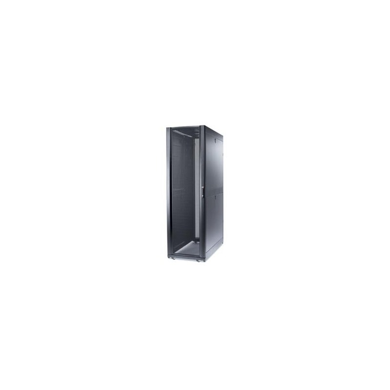 NetShelter SX 48U 600mm Wide x 1200mm Deep Enclosure with Doors and No Sides Black