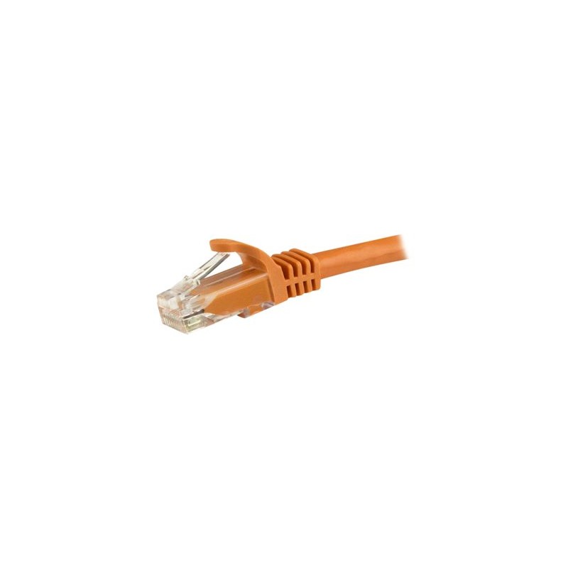 7.5 M CAT6 CABLE - ORANGE/SNAGLESS - 24 AWG COPPER WIRE