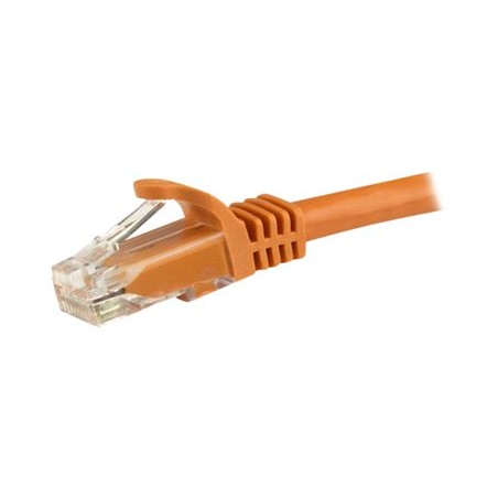 7.5 M CAT6 CABLE - ORANGE/SNAGLESS - 24 AWG COPPER WIRE