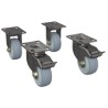 Zebra 4 Wheels For Rack 30 / 60 Position Racks
