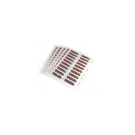 BAR CODE LABELS LTO-7/SEQUENCE 000001-000100