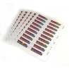 BAR CODE LABELS LTO-7/SEQUENCE 000001-000100