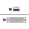 Cisco Auxiliary Cable 8FT With RJ45/And DB25M