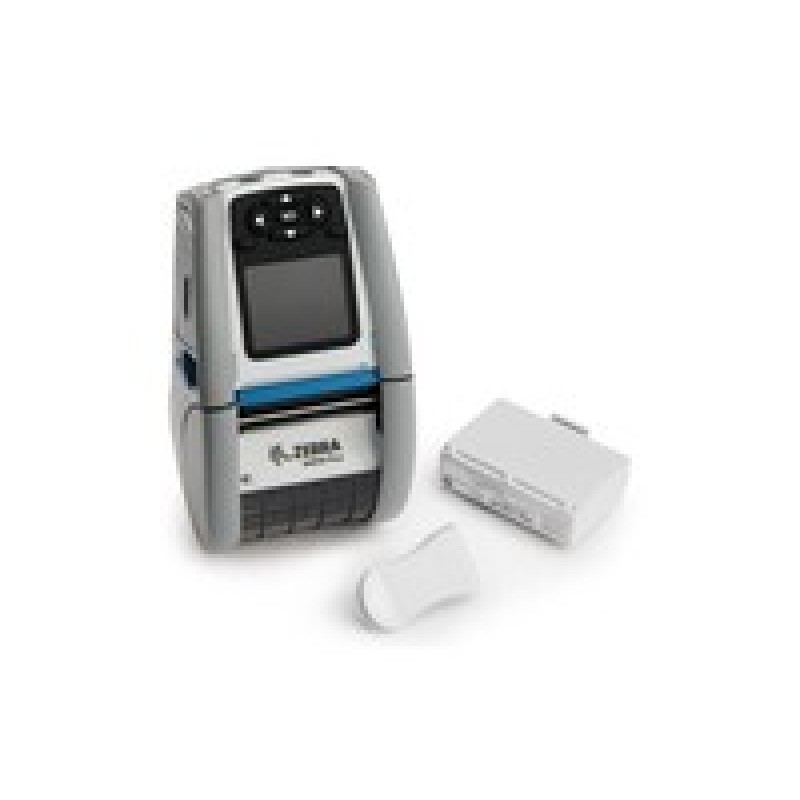 DT Printer ZQ610 Plus 2"/48mm Healthcare English/Latin fonts,BT 4.x, Linered platen, 0.75" core, Group E, Belt clip