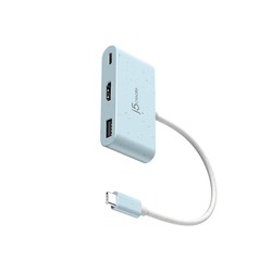 ECO-FRIENDLY USB-C TO HDMI USB/TYPE-A WITH POWER DELIVERY JCA379ECN