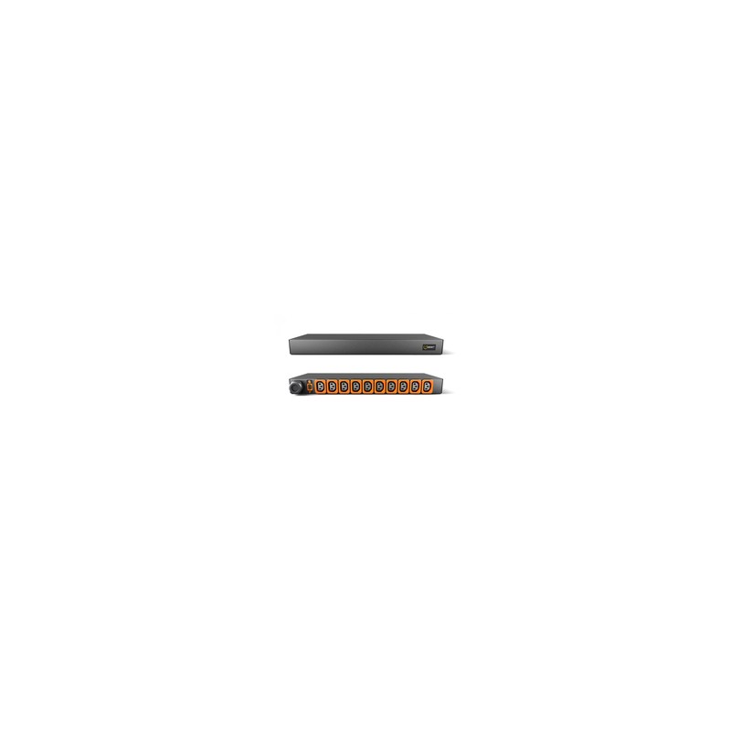 Vertiv Geist Rack PDU, Basic, 1U, input IEC 60309 230V 16A, locking outputs (10)C13