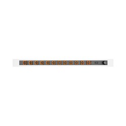 Vertiv Geist Rack PDU, Basic, 0U, input IEC 60309 230V 16A, locking outputs (10)C13 (2)C19
