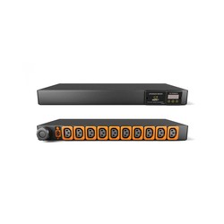 Vertiv Geist Rack PDU, Metered (upgradeable), 1U, input IEC 60309 230V 16A, locking outputs (10)C13