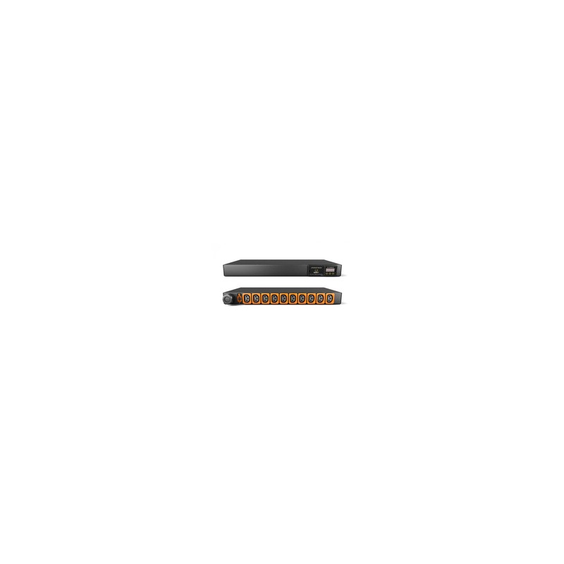 Vertiv Geist Rack PDU, Metered (upgradeable), 1U, input IEC 60309 230V 16A, locking outputs (10)C13
