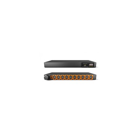 Vertiv Geist Rack PDU, Metered (upgradeable), 1U, input IEC 60309 230V 16A, locking outputs (10)C13