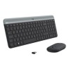 Logitech Slim Wrls Keyboard Mouse Combo/MK470 - Graphite - CH - Central