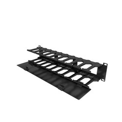 2UX4 DEEP HORIZONTAL CABLE SING/SINGLE-SIDED WITH COVER