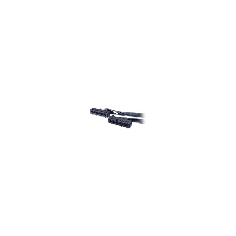 APC Data Distribution Cable, CAT6 UTP CMR 6XRJ-45 Black, 19FT (5.7M)