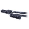 APC Data Distribution Cable, CAT6 UTP CMR 6XRJ-45 Black, 19FT (5.7M)