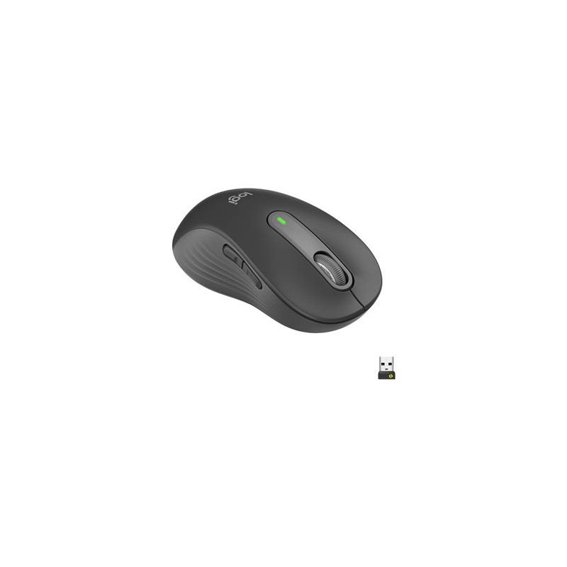 Logitech M650L/Kancelářská/Laserová/Pro leváky/Bezdrátová USB + Bluetooth/Šedá
