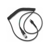 Zebra Cable - Shielded USB: Amphenol Threaded Circular Connector For VC5090, 9FT (2.8M) Coiled