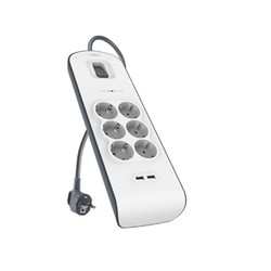 Belkin Surge Plus 2.4 A/2 Universal USB Charg Port/ 2M