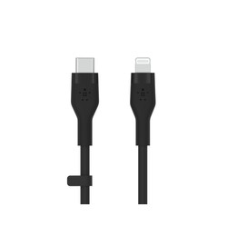 FLEX LIGHTNING/USB-C CBL FAST C/SILICONE CABLE SUPPORTS FAST CHA CAA009BT1MBK