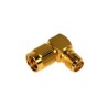 Zebra Right Angle SMA Reverse Polarity Plug-Jack Adapter