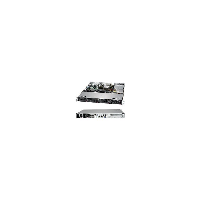 Supermicro 1U Bare 1XPHI C622 4X3.5HS/400WR 1TB SATA3 2X10GBE 1PCIE