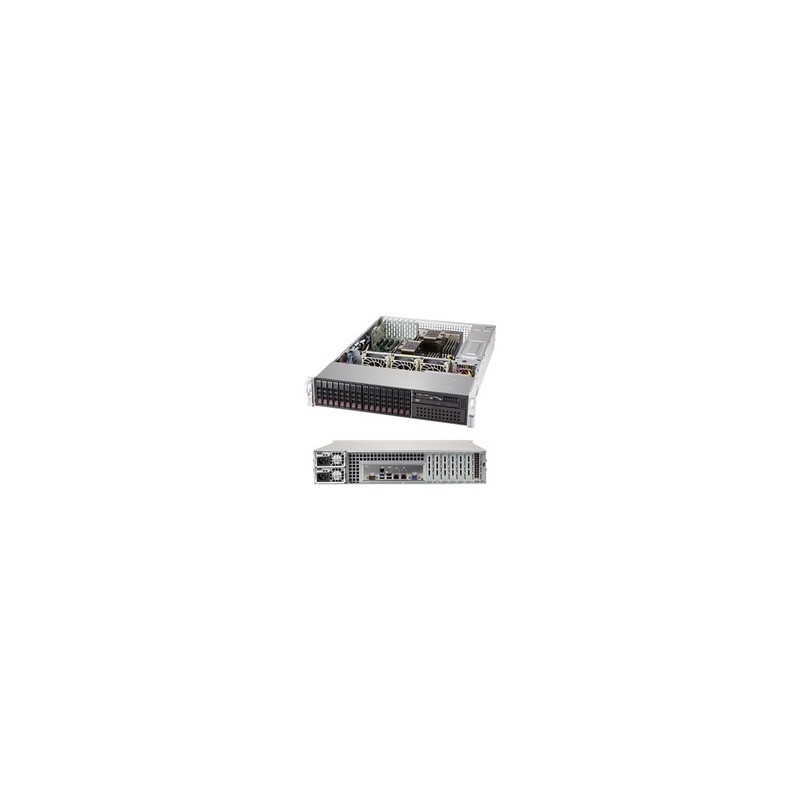 Supermicro 2U Bare 2XEON C621 16X2.5HS/1200WR 4TB SAS3 2X10G 5PCIE